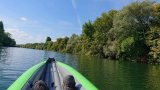 Kayak sur la Seine, le long de la réserve Natura 2000, ©H. Gros